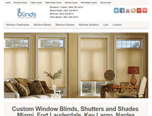 Tablet Screenshot of blindshuttersandshades.com